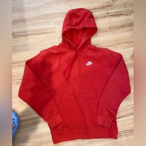 Small red Nike hoodie